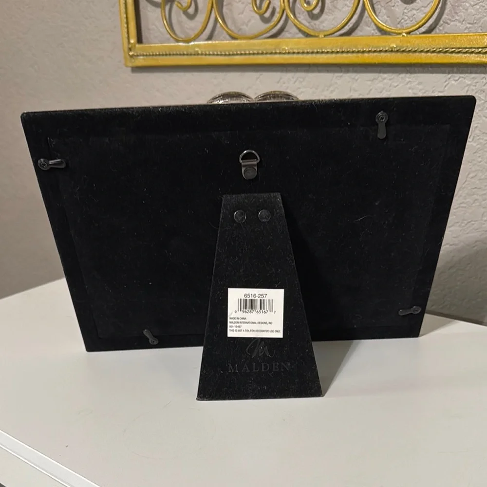 Silver Double Photo Frame with Rings